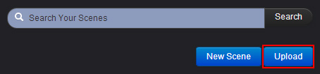Upload Button on Scenes Page
